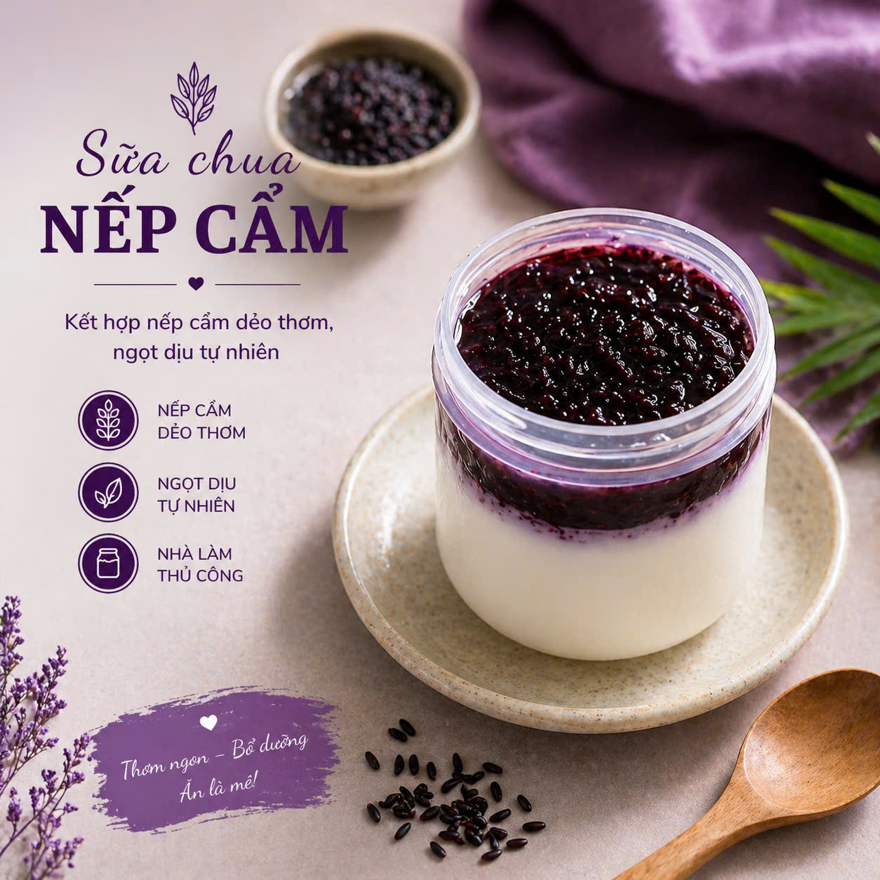 Sữa Chua Nếp Cẩm